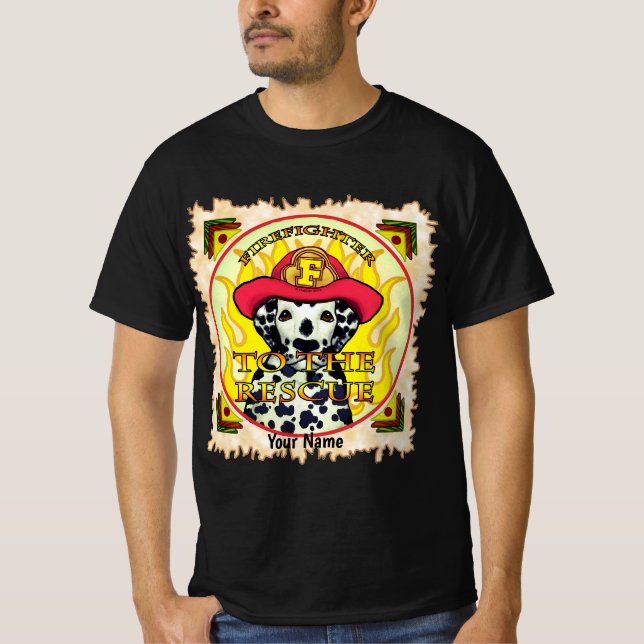 Camiseta de bombero dálmata (Anverso)