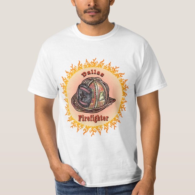 Camiseta de Bombero de Dallas (Anverso)