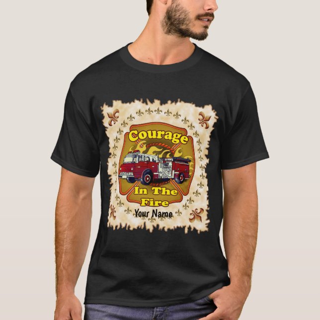 Camiseta de bombero de valor (Anverso)