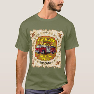 Camiseta de bombero de valor