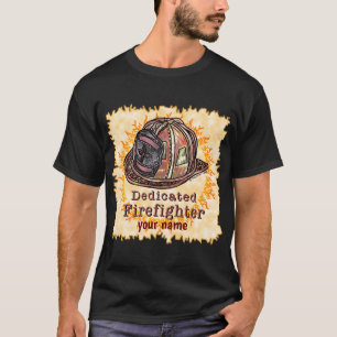 Camiseta de bombero dedicada