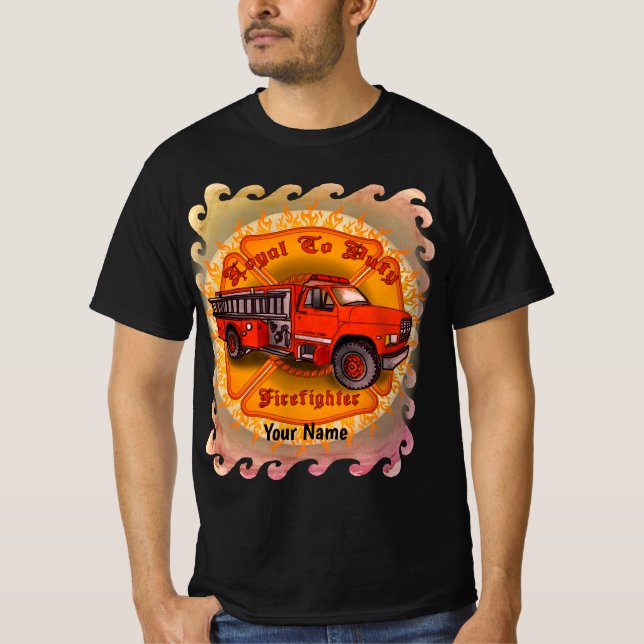 Camiseta de bombero leal (Anverso)
