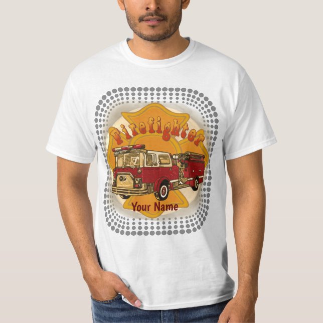 camiseta de bomberos cruzados malteses, (Anverso)
