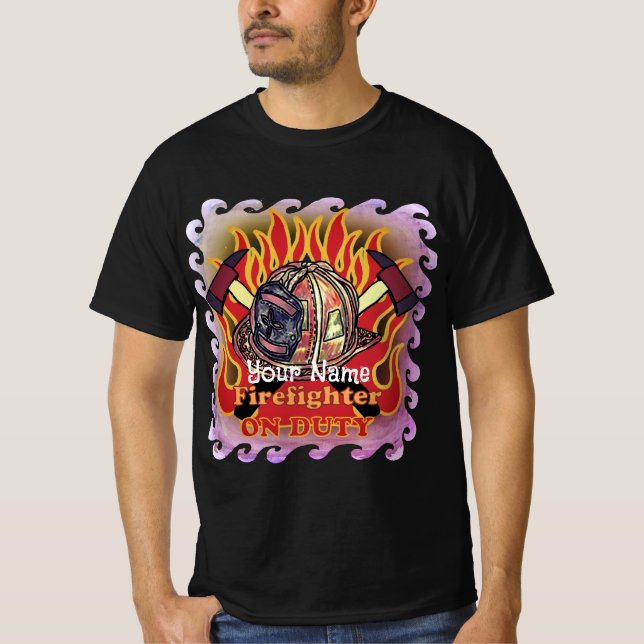 Camiseta de bomberos de servicio (Anverso)