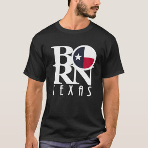 Camiseta de BORN Texas (texto blanco)