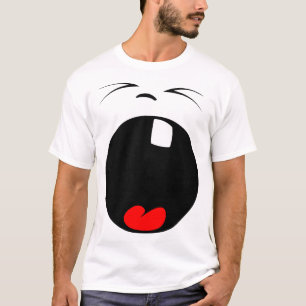 Camiseta de bostezo de la cara