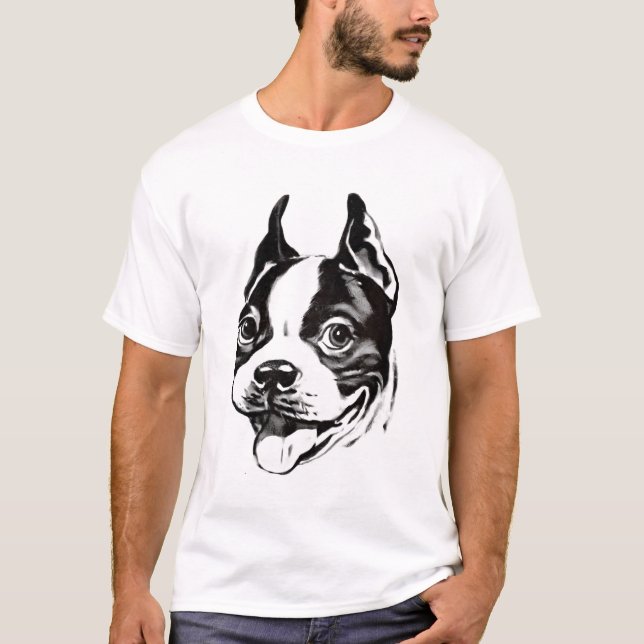 Camiseta de Boston Terrier (Anverso)