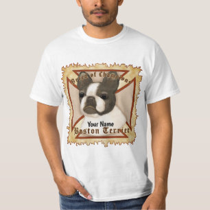Camiseta de Boston Terrier con Cruz Maltesa