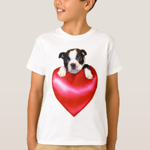 Camiseta de Boston Terrier del amor