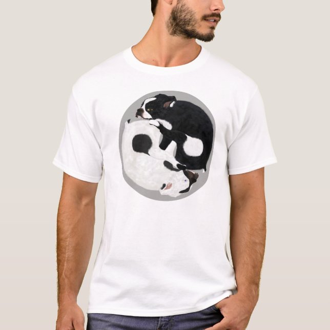 Camiseta de Boston Terrier Yin Yang (Anverso)