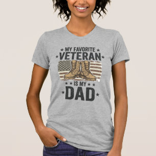 Camiseta de Botas de Combate Patrióticas del Veter