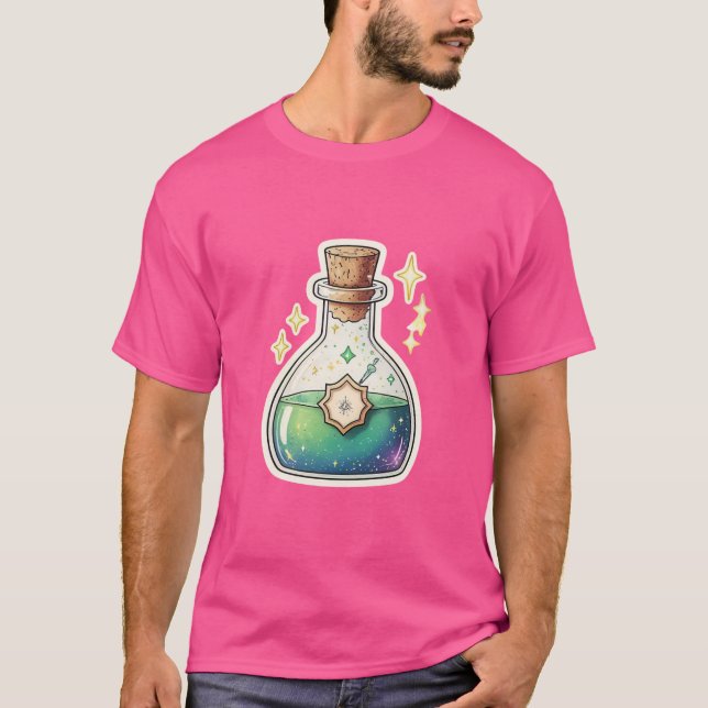 Camiseta de botellas de poción caprichosas (Anverso)