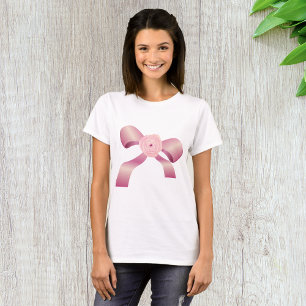 Camiseta De Bow Rosada