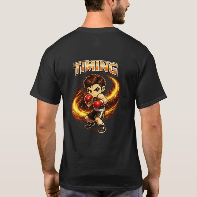 Camiseta de Boxeo de Chibi Dojo Timing (Reverso)