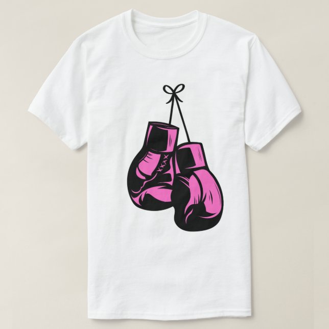 camiseta de boxeo rosa (Diseño del anverso)