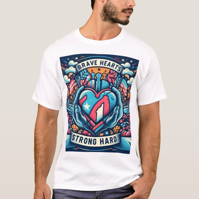 Camiseta de Brave Hearts Strong Hands (Anverso)