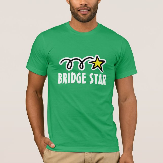 Camiseta de Bridge con eslogan genial y estrella d (Anverso)