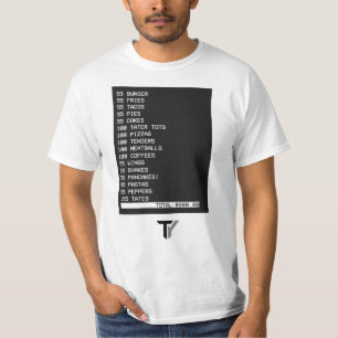 Camiseta de broma 55 Hamburguesas 55 Patatas Frita