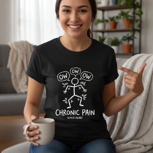 Camiseta de broma de dolor de Stickman Ay Ay Ay