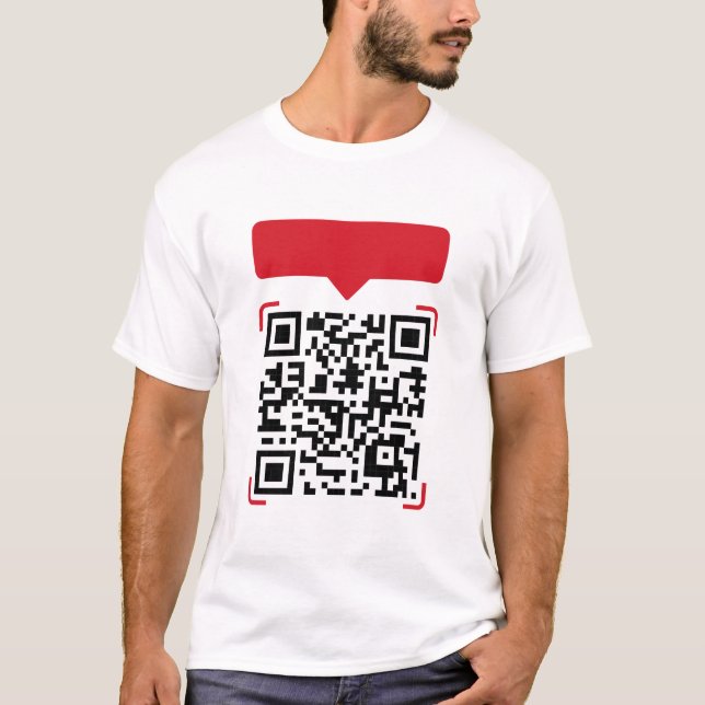 Camiseta de bromas malas con código QR (Anverso)