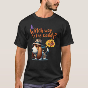 Camiseta ¿De bruja a los dulces? Halloween divertida