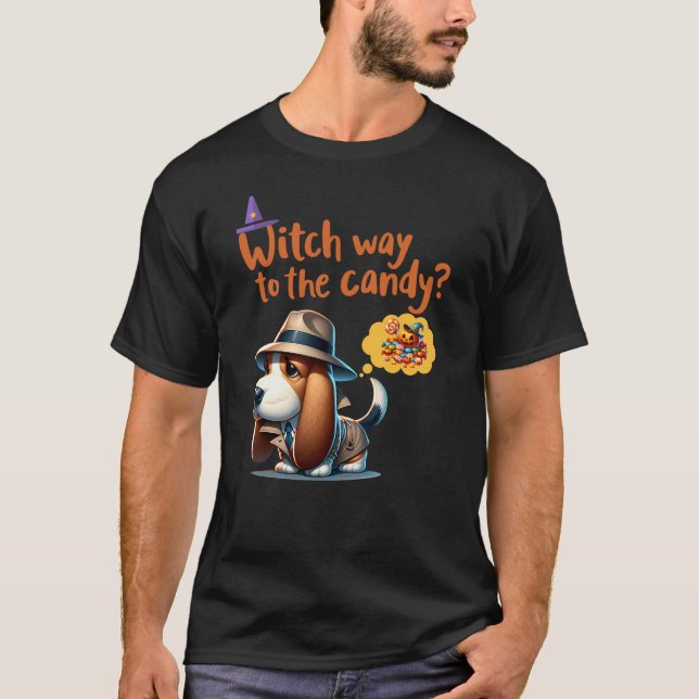 Camiseta ¿De bruja a los dulces? Halloween divertida (Anverso)