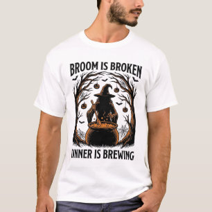 Camiseta de bruja cocinando Diseño divertido de ca