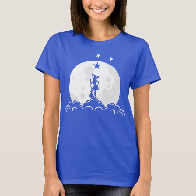 Camiseta de Bruja con Luna (Anverso)