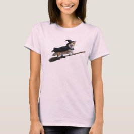 Camiseta de Bruja Corgi Adorable