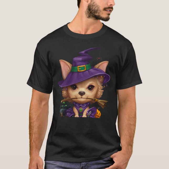 Camiseta de bruja de Chihuahua (Anverso)