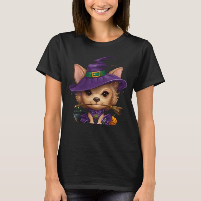 Camiseta de bruja de Chihuahua (Anverso)