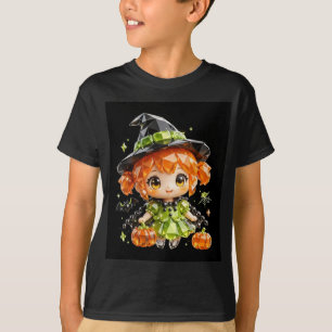 Camiseta de bruja de cristal de Halloween para niñ