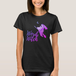 Camiseta de bruja de Word - Diseño 3 (Púrpura de R