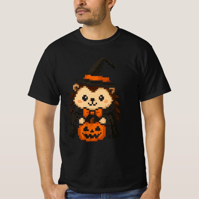 camiseta de bruja hedgehog (Anverso)
