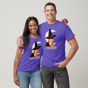 Camiseta de bruja traviesa de octubre un poco espe