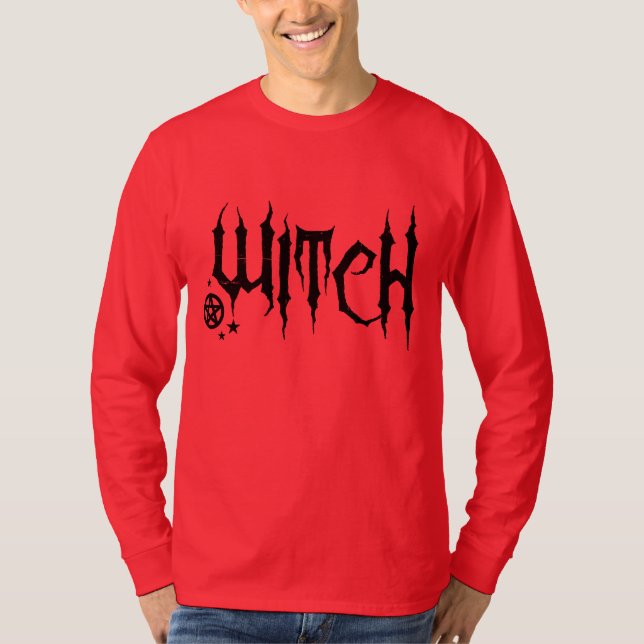 Camiseta de Brujas, Pentáculo y Estrellas (Anverso)