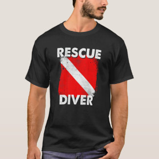 Camiseta de buceador de rescate de SCUBA para inst
