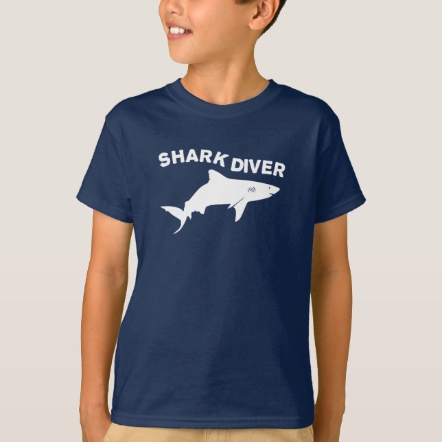 Camiseta de buceador de tiburones (Anverso)