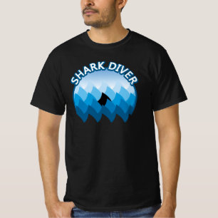 Camiseta de buceador de tiburones