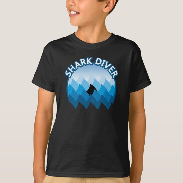 Camiseta de buceador de tiburones (Anverso)