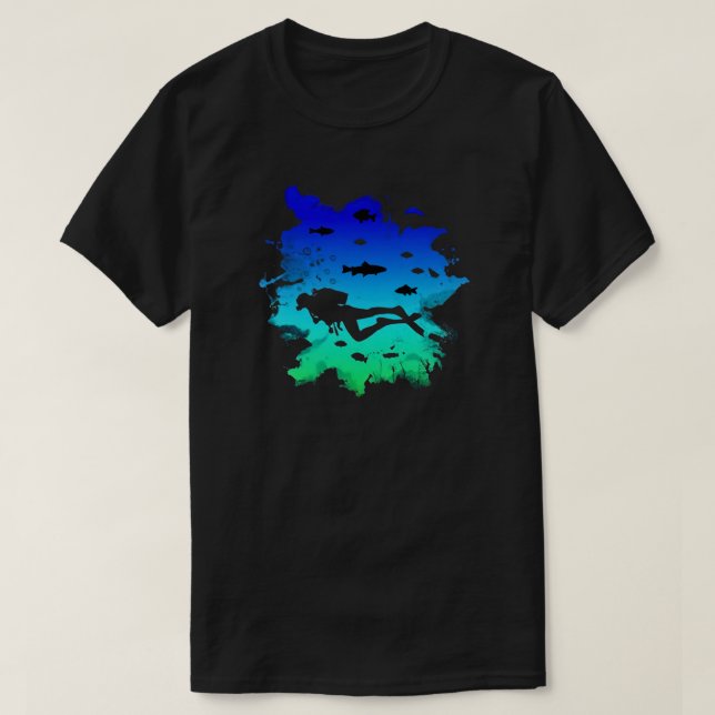 Camiseta de buceo de Scuba (Diseño del anverso)
