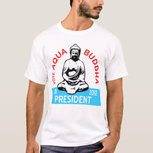 Camiseta de Buda de la aguamarina