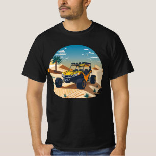 Camiseta de buggy de dunas ATV cruzando el desiert