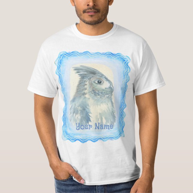 Camiseta de búho acuarela (Anverso)