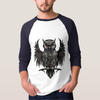 Camiseta de búho aterradora
