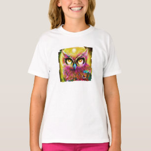 Camiseta de búho bohemio