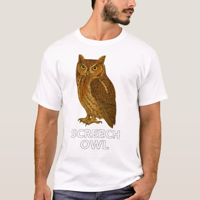 Camiseta de búho chillón: divertida camiseta de av (Anverso)