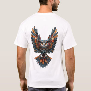 Camiseta de búho con acuarela adorable