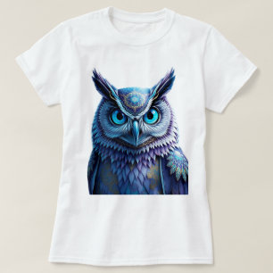Camiseta de búho de fantasía mística   Mandala esp