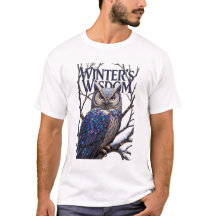 Camiseta de búho del bosque cristalizado, Premium 